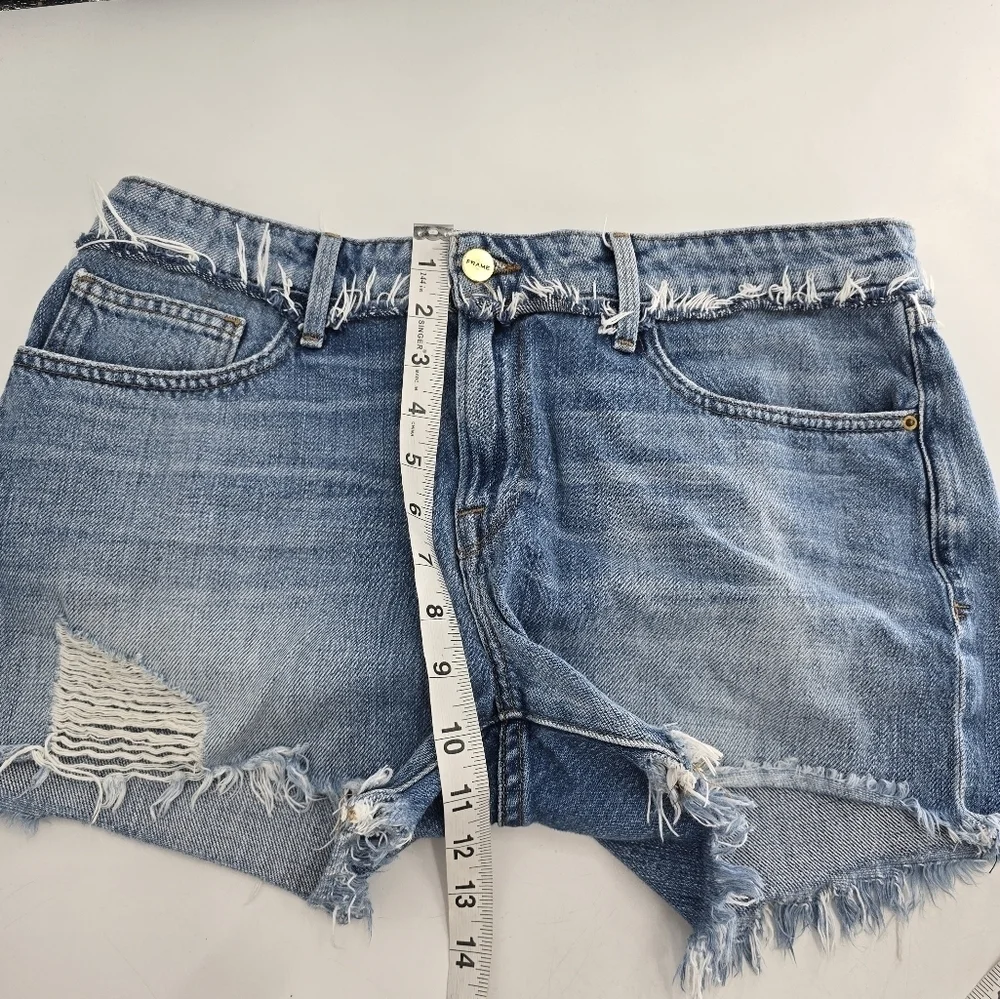 Frame denim Le Cutoff blue